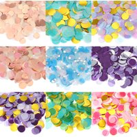 Round Tissue Paper Confetti 1 Inch, Table Confetti Circle Dots for Wedding Birthday Party Balloon Decorations(1.76 oz)