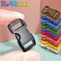 13-500Pcs 3/8" 10mm Plastic Side Release Buckle Bracelet Curved Parachute 550 Paracord Bracelet DIY Accessories