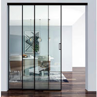 6063 T 5 Certified Aluminum Frame Glass Sliding Door Suitable for Multiple Scenarios Sliding Patio Door Interior Partition Door