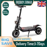 FREEBOY J30max Adult Foldable Electric scooter 6000W E-Scooter 60V38AH 11 INCH OFF-ROAD TIRE E-Mountain Scooter