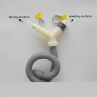 Drainage tee adapter drainage pipe fitting for washing machine dryer drain With extended drainage hose