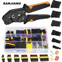 SN-48B Waterproof Automotive Wire Connectors Ratchet Crimping Plier Wire Crimpers 1/2/3/4/5/6 Pin Automotive Terminals Crimper