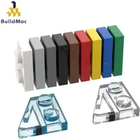 10PCS High-Tech Assemble Particle 24299 2x2 Wedge Plate (Left) Brick Building Blocks Kit DIY Replaceable Part Children Toy