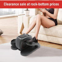 Clearance sale Quiet Electric Elliptical Machine, Under Desk Pedal Exerciser with Remote Control for Home Office Rehab Workout