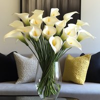 10Pcs Articficial Calla Lily Birthday Party Decoration Adults Favor Artificial Flowers Baby Shower Birthday Wedding Party Supply