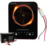 In Stock DC 24V/48V Electric Induction Cooker Photovoltaic Solar Energy Power Bank DC Induction Cooker