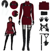 Horror Game Movie Resident Evil 4 Ada Wong Cosplay Full Set Same Style Outfit Halloween Carnival Comic Con Stage Cosplay Suit