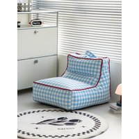 MOMO Creative Lazy Sofa Sleepable Ocean Plaid Bean Bag Lounge Chair Home Bedroom Casual Single Chair
