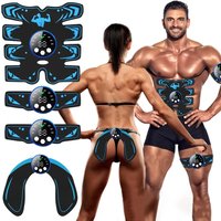 Rechargeable Smart Wireless EMS Abdominal Stimulator and Butt Lifter - Body Shaper Fitness Equipment for Home Use