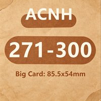 ACNH Card NFC Intelligent Induction Chips 271-300 Fresh Visual Design Lightweight Pocket Game Essentials 85.5x54mm