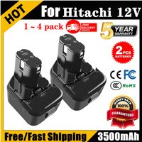 Pour Hitachi 12V 3.5Ah batterie EB1212S EB1214S DS12DVF3 EB1220BL NI-MH 12 V WR12DMR CD4D DH15DV batterie de tournevis