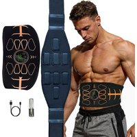 ABS Trainer Muscle Toner Abdominal Toning Belt USB For Men Women Body Waist Massage Fitness Equipment 10 Modes 39 Intensities