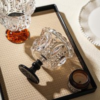 Light Luxury Embossed Sunflower High-stem Glass Ice Cream Cup Yogurt Cup Dessert Cup Milkshake Cup