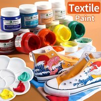 Marie's Fabric Paint 1 butelka, 50 ml 22 kolory do ubrań trwałe dla artystów, rzemieślników do koszul, butów, dżinsów, płóciennych torebek,