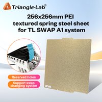 Trianglelab 256x256mm PEI textured spring steel sheet for Swapmod A1 TL SWAP A1 system compatible Bambu Lab A1/P1S/P1P