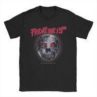 Friday The 13th Jason Mask Logo Men's T Shirt Creative Tee Shirt Short Sleeve O Neck T-Shirt Pure Cotton 4XL 5XL Clothes