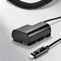 Batmax LP-E6 LP-E6NH Dummy Battery with PD 9V USB-C Power Supply Connector for Canon EOS R5 R6 5DS R 7D 6D 60D 60Da 70D 80D 90D