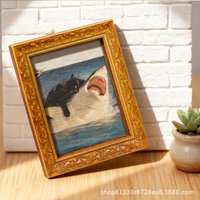 Funny Cat Shark Art Fridge Magnet, Retro Style Decorative Magnet for Refrigerator, Kitchen, Locker, Office & Gift Use