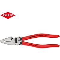 KNIPEX Tools 02 01 200 High Leverage Combination Pliers 8-Inch Alloy Steel Flat Nose Plier