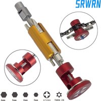 AliExpress NONE Compact 6-in-1 Bike Multi-Tool Hex Wrenches Screwdriver Portable Bicycle Repair Kit for Mountain Road Bike Emergency Maintenance