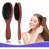 Wooden Hair Massage Comb Bristles Scalp Care Brush for Men and Women Suitable for Hair Types Exfoliating and Detangling