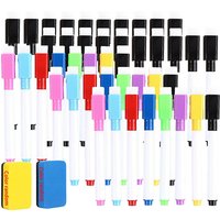 5-100Pcs Dry Erase Whiteboard Markers set with Magnetic Eraser for Office Whiteboards, Calendars,Creative Holiday Gifts 8-Color