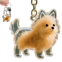 1pcs Dog Hair Key Chain Pet Hair Keychain Keepsake Storage Container Pendant Box For Wallet Purse Girls Men Women Boys