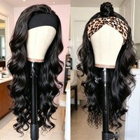 30-40 Zoll Brasilianische Body Wave Stirnband-Perücke für Schwarze Frauen Remy Echthaar 200% Dichte Gebrauchsfertige Perücke