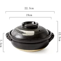 Pot Ceramic Clay Cooking Casserole Japanese Stew Soup Lid Earthenware Hot Pots Korean Stockpot Dish Pan Cookware Stock Chinese