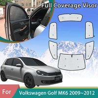 Car Full Coverage Sunshade For Volkswagen VW Golf 6 Mk6 5K 2009 2010 2011 2012 Anti-UV Auto Accessories Window Interior Visors