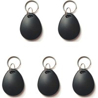 5/10Pcs Black RFID ID 125KHz EM4305 T5577 Waterproof Blank Key Ring Tag Copy Writable Rewritable Keyfobs Card Fast Shipping