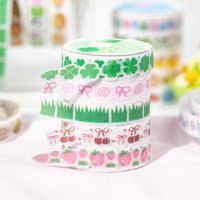 5 Rolls/set Washi Tape Little Fresh Decorative Tape Cute Cartoon Special-shaped Washi Tape Journal Diy Tapes Set orean Style
