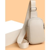 Genuine Leather Chest Bag for Women Classic Crossbody Purse Stylish Shoulder Bag