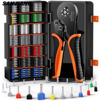 Ferrule Crimping Tool kit HSC8 16-6 0.08-16 AWG30-5 Self-Adjusting Hexagonal Wire Ferrule Crimper Set Wire End Ferrule Terminals