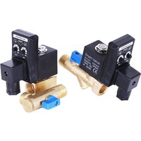 G1/2" DN15 Auto Automatic Electronic Drain Valve Air Compressor Filter Dry Air Storage Tank Drain Cooler Dry Electromechanical