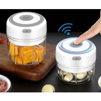 250/100ml USB Electric Garlic Chopper - Powerful Meat Grinder And Vegetable Crusher For Quick And Easy Food Prep Garlic Masher