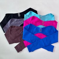 Long Sleeve Shrug Sweat-Absorbing Quick-Drying Open Back High-Elasticity Thumb holes Sports Running Fitness Yoga Shawl