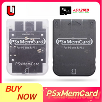 PSxMemCard PSX Memory Card Save Data Game Card For PlayStation PS1 PS One Game Console Support MicroSD Card Ultiretro