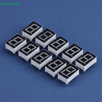 Hot!10Pcs Digital Tube Common AnodeCathode 0.56 Inch 10Pins 5161AS 5161BS 1 Bit Digit 7 Segment Red LED Digital Display Digitron
