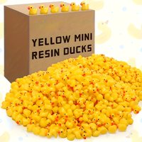 50-200pc Mini Resin Yellow Ducklings, Suitable for Pranks Garden Sculpture Fish Tank Decoration Autumn Home Collection Ornaments
