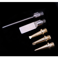 daily5Pcs HS-1115K 10in1 Pro Butane Gas Soldering Iron Kit Welding Kit Torch Pen 5 sets of 1115K soldering iron tips Tool