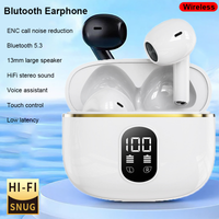 For Xiaomi Lenovo Wireless Earphone Bluetooth Headphone LED Power Display Earphone HD-Call HiFi Stereo Sound Earbud For Air ipad