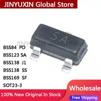 100Pcs BSS84 PD BSS123 SA BSS138 J1 BSS138 SS BSS169 SF SOT23-3 MOS transistor, Schottky field-effect transistor