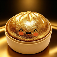 Realistic Simulation Dumpling Squishy Toy With Colorful Glitter Slow Rebound Design Relieves Stress For Children And Adults