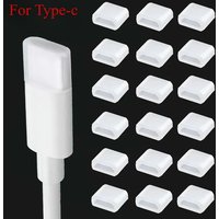 USB-C Anti Dust Plug Waterproof Protector Cover, Universal Silicone Port Cap for Android Type C Charger Cable Mobile Devices