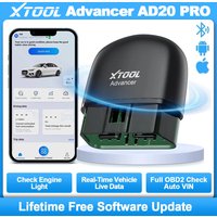 XTOOL Advancer AD20PRO Bluetooth OBD2 Scanner Full System Car Diagnostic Tool OBDII Auto Code Reader Oil Resetter Battery Tester