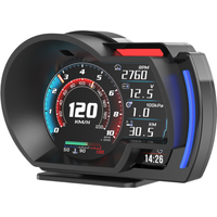 Upgrade Universal OBD2 GPS Double Systems Meter Speedometer Head-Up Display A520 GPS HUD Multi-Function LCD Instrument Display