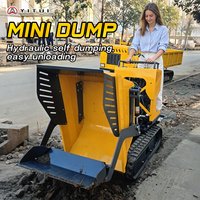 Customized Mini Dumper Strong Power Crawler All Terrain Self Loading Tipper Truck Euro 5 Ce Certified Farm Transport Vehicle