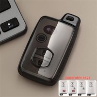 Soft TPU Car Key Case, Fit for Toyota Aqua RAV4 Land Cruiser Camry Prado Corolla Prius 2013 2014 Keyless Auto Accessories
