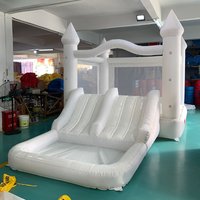 Inflatable White Bounce House With Slide 5.6*3.3*3M Jumping Castle For Kids Bouncy House Withe For Children Outdoor Toys Slide
